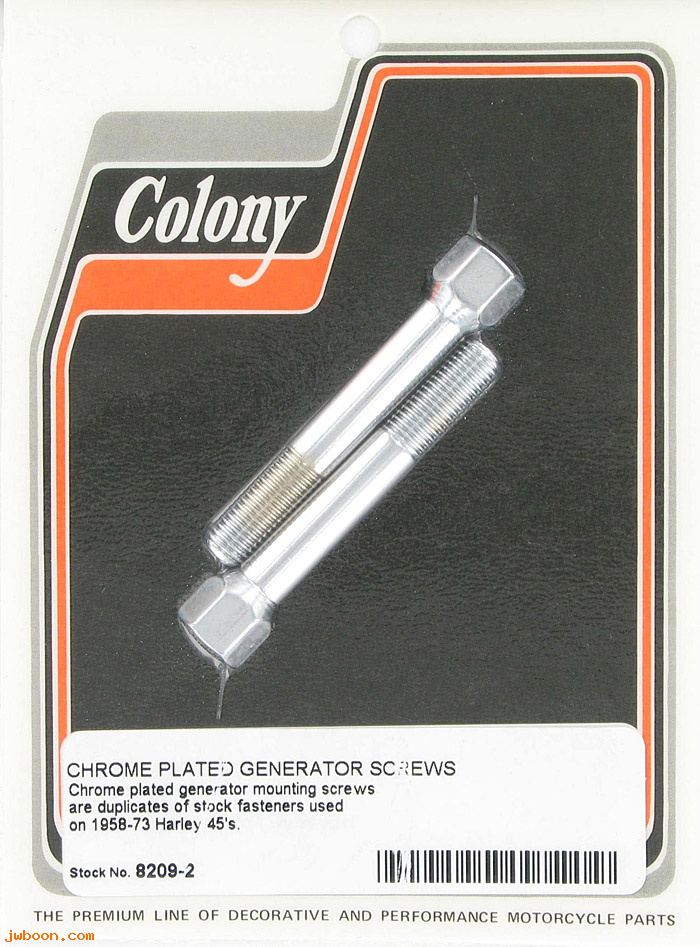 C 8209-2 (30013-58): Generator / alternator screws (2) - 45 Flathead Servi-car '58-'73