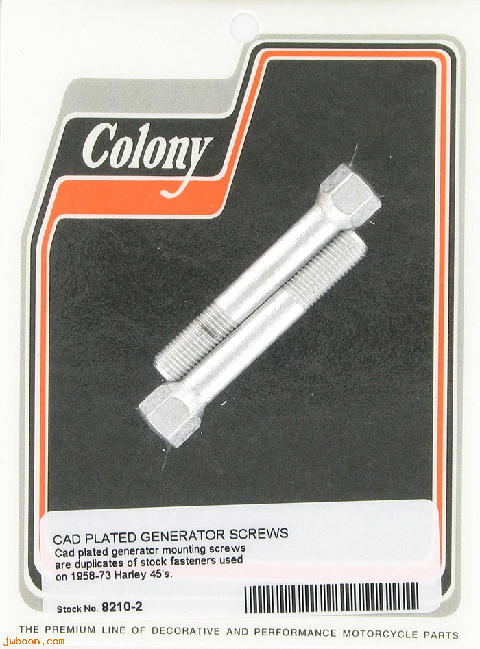 C 8210-2 (30013-58): Generator / alternator screws (2) - 45 Flathead Servi-car '58-'73