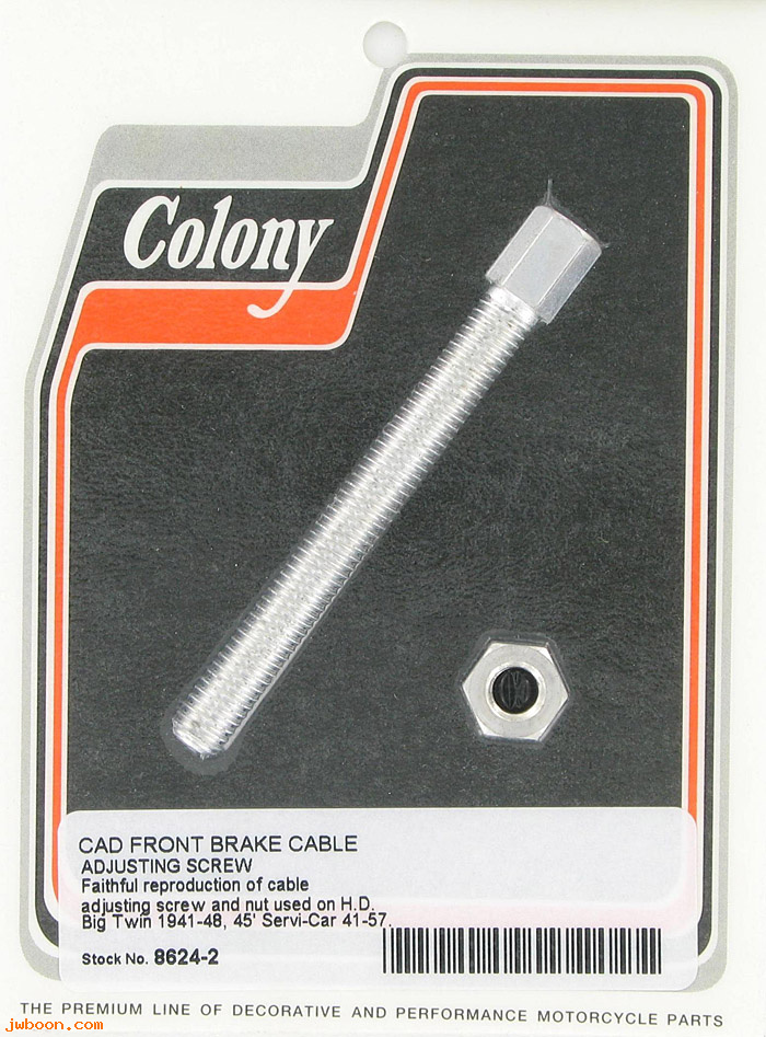C 8624-2 (45162-41 / 4165-41): Front brake cable adj. screw - BT 41-48. WL 41-52. G 41-50. XA