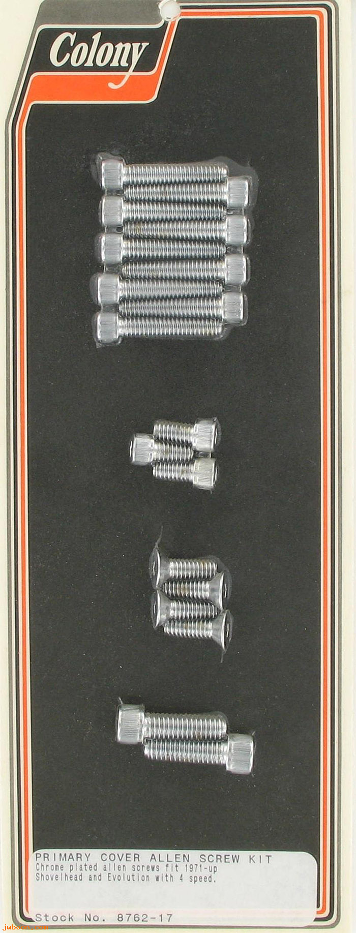 C 8762-17 (    4813): Primary cover screws, Allen - FL '71-  4-speed, in stock, Colony