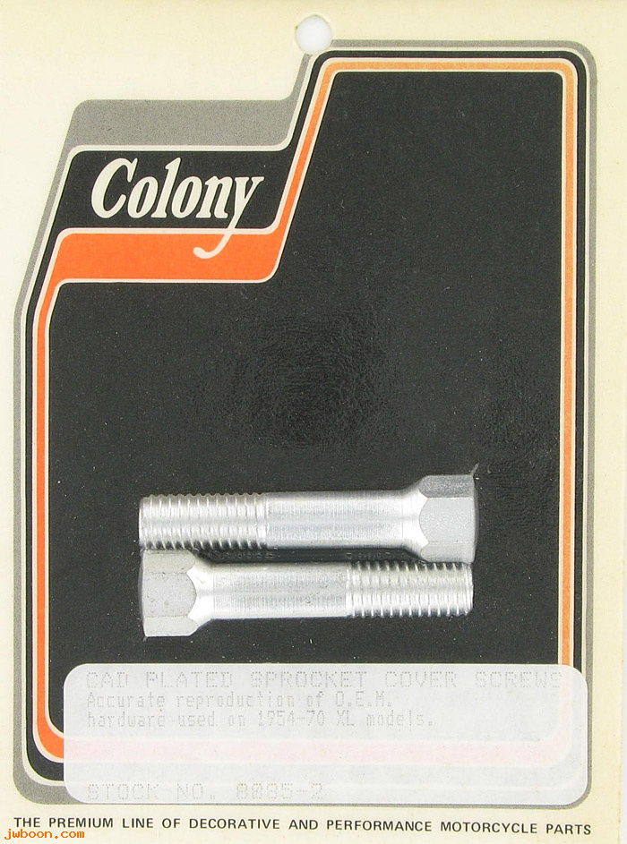 C 8885-2 (34890-52): Sprocket cover screws, hex head - K, KH, XL '52-'70. XR 750