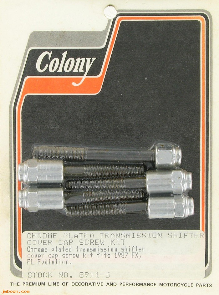 C 8911-5 (): Shifter cover screw kit, cap - Big Twins, FX,FL '80-'87, in stock