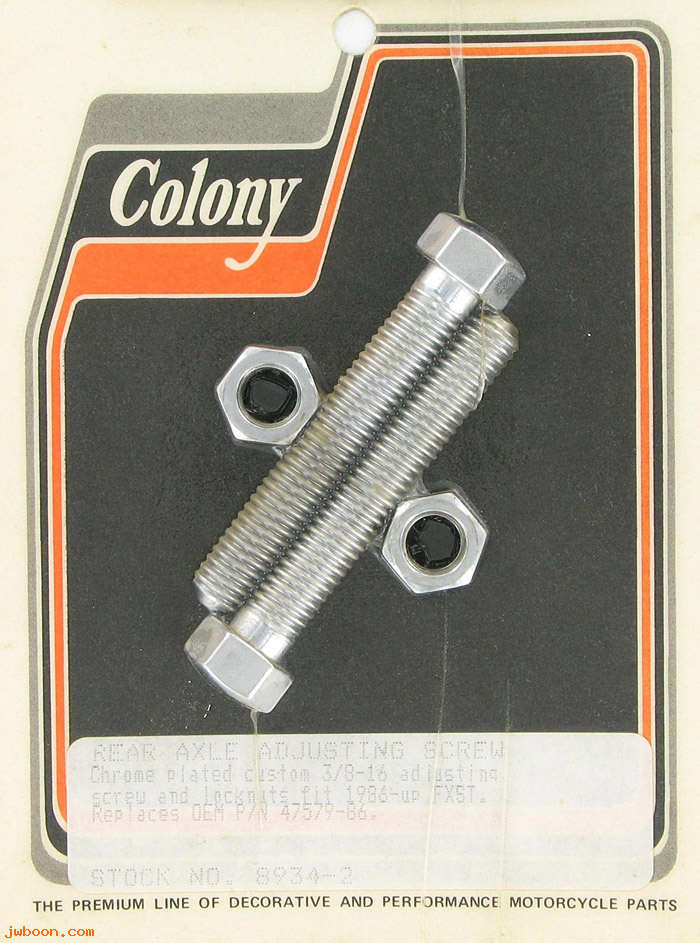 C 8934-2 (47579-86): Rear axle adjusting screws, custom, in stock - FXST '86-'92