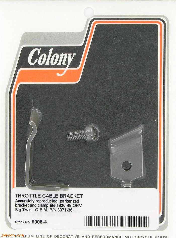 C 9005-4 (56604-36 / 3371-36): Throttle cable bracket - Big Twins EL, FL 36-47, in stock, Colony