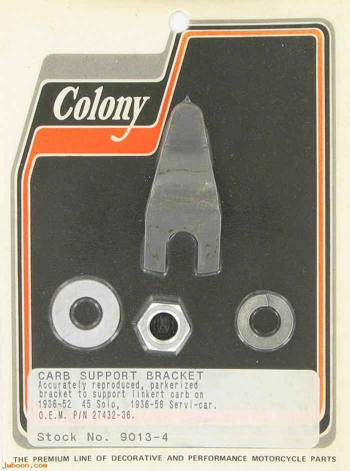 C 9013-4 (27432-36 / 1111-36): Carburetor support bracket - 45 Flathead 750cc '36-'58, in stock