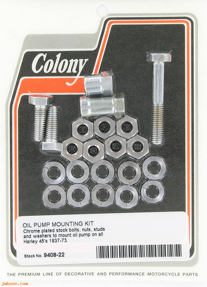 C 9408-22 (24830-41 / 24831-41): Oil pump mounting kit - without studs - UL '41-'48. 750cc '41-'51