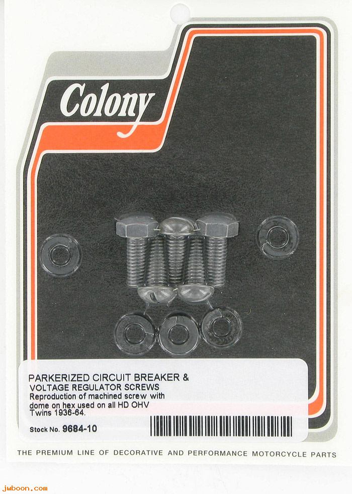 C 9684-10 (    3754 3779 2762W): Circuit breaker and relay screw kit - EL, FL '36-'57, in stock