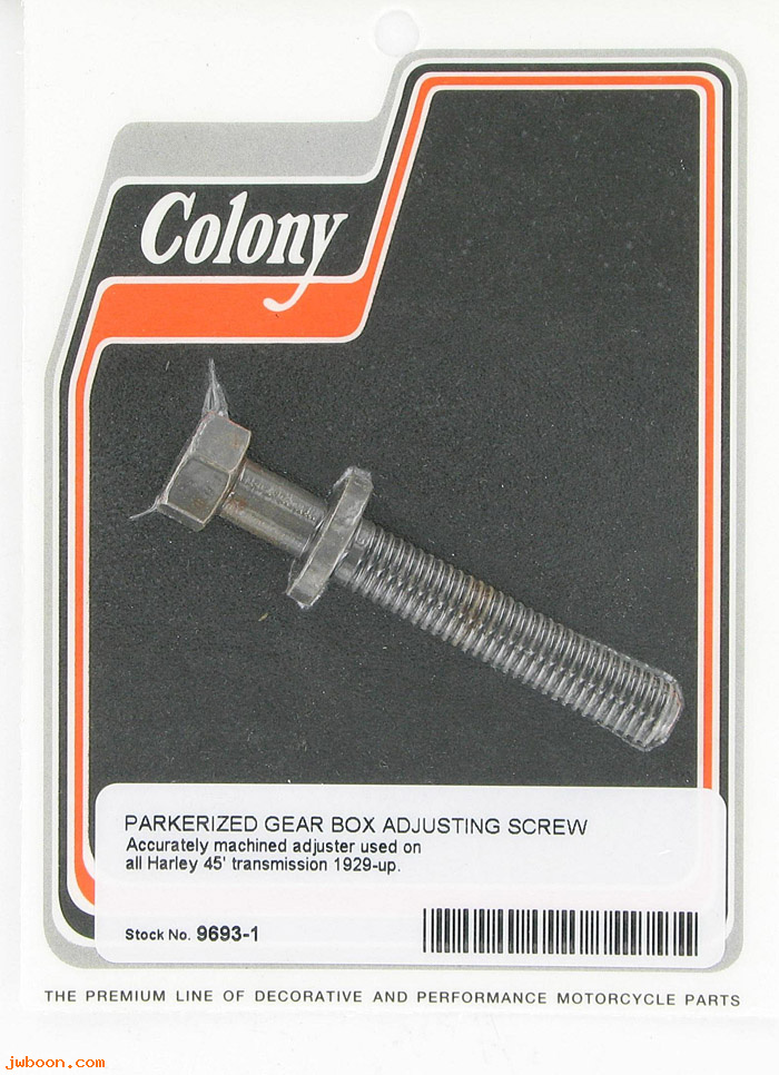 C 9693-1 (34736-27 / 2328-27): Gear box adjusting screw - Singles 27-34. 750cc 29-73, in stock