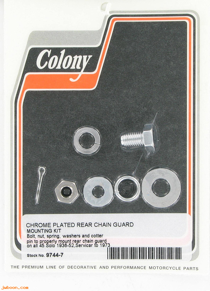 C 9744-7 (60350-36 / 524-25): Rear chain guard mounting kit - 45 Flathead 750cc 36-52, in stock