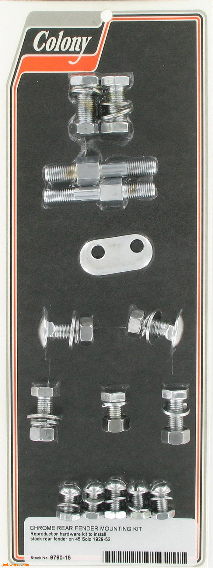 C 9790-15 (49180-36 / 66302-29): Rear fender mounting kit - 45 Flathead 750cc '29-'52, in stock