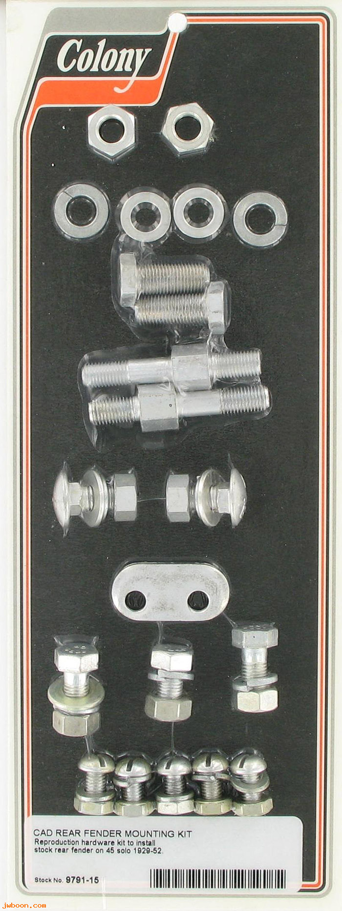 C 9791-15 (49180-36 / 66302-29): Rear fender mounting kit - 45 Flathead 750cc '29-'52, in stock