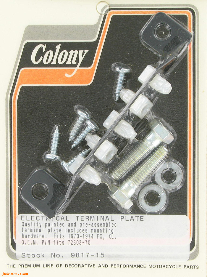 C 9817-15 (72303-70): Electrical terminal plate - XLH, XLCH '70-'74. FX, FXE '71-'74
