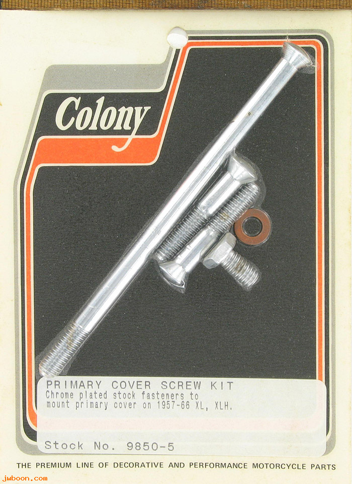 C 9850-5 (34957-57 / 2345 3728): Primary cover screw kit, stock - Ironhead XL,XLH 57-66, in stock