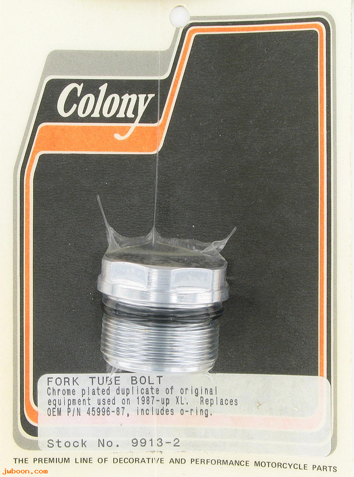 C 9913-2 (45996-87): Fork tube bolt, in stock Colony - Sportster XL, Big Twin FX '88-