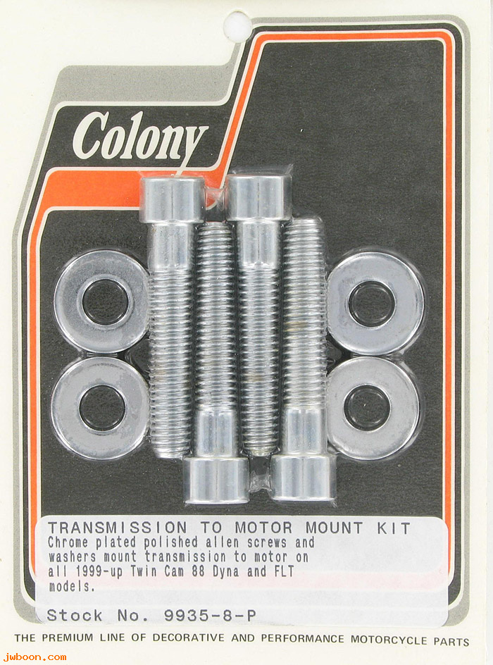 C 9935-8-P (): Transmission motor mount kit, polished Allen-FLT 99-06.FXST 00-06