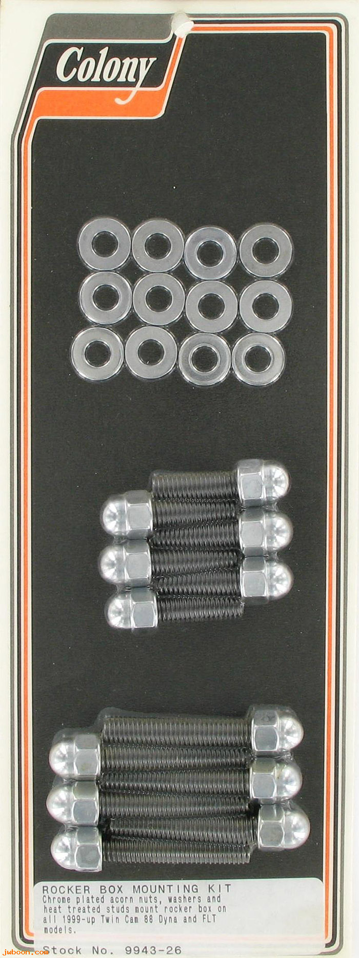 C 9943-26 (): Rocker box mounting kit, acorn - Twin Cam 88, in stock Colony