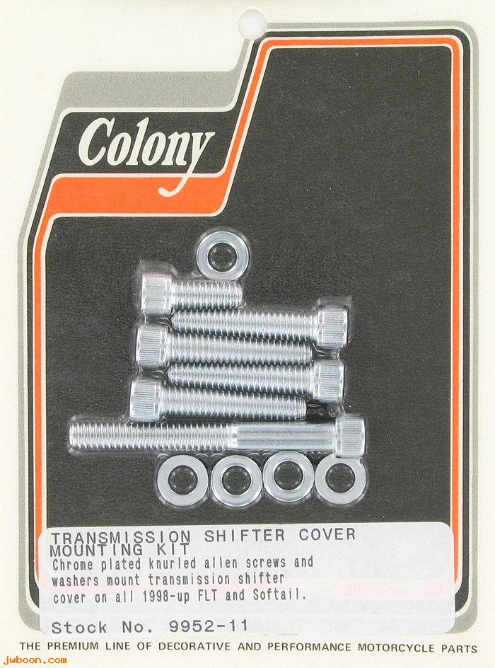 C 9952-11 (): Shifter cover screw kit, Allen - Evo 1340cc, Twin Cam, in stock