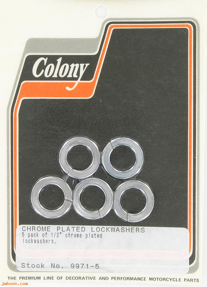 C 9971-5 (): Lockwashers (5)  1/2" size, Colony in stock ready to ship
