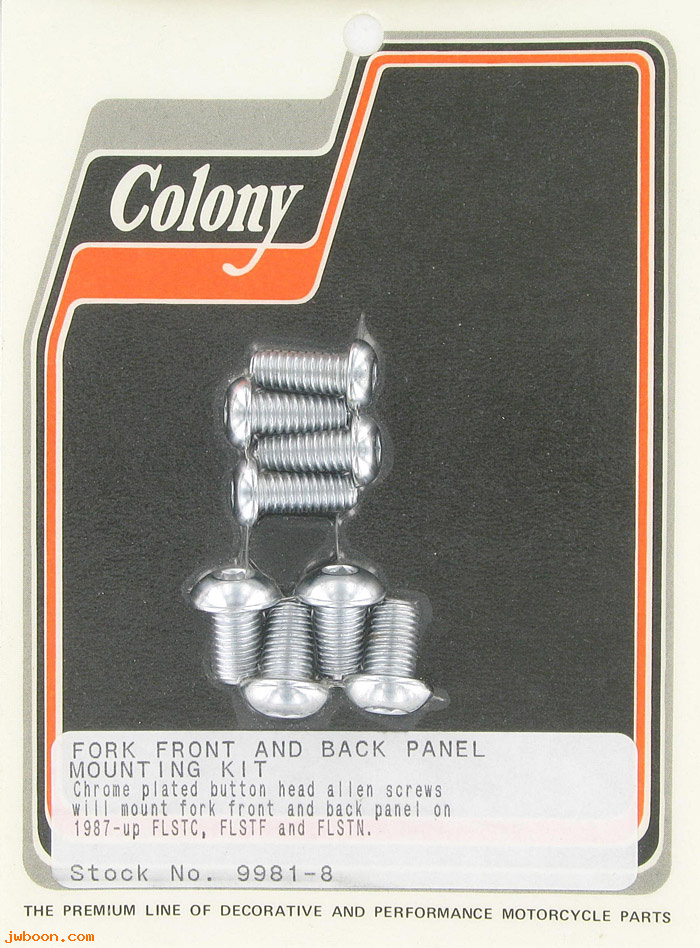 C 9981-8 (): Front fork, front & back panel mounting kit - FLSTC, FLSTF, FLSTN