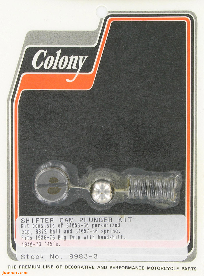 C 9983-3 (34053-36 / 34057-36): Shifter cam plunger kit - 750cc '40-'73. UL, EL, FL '36-e'76
