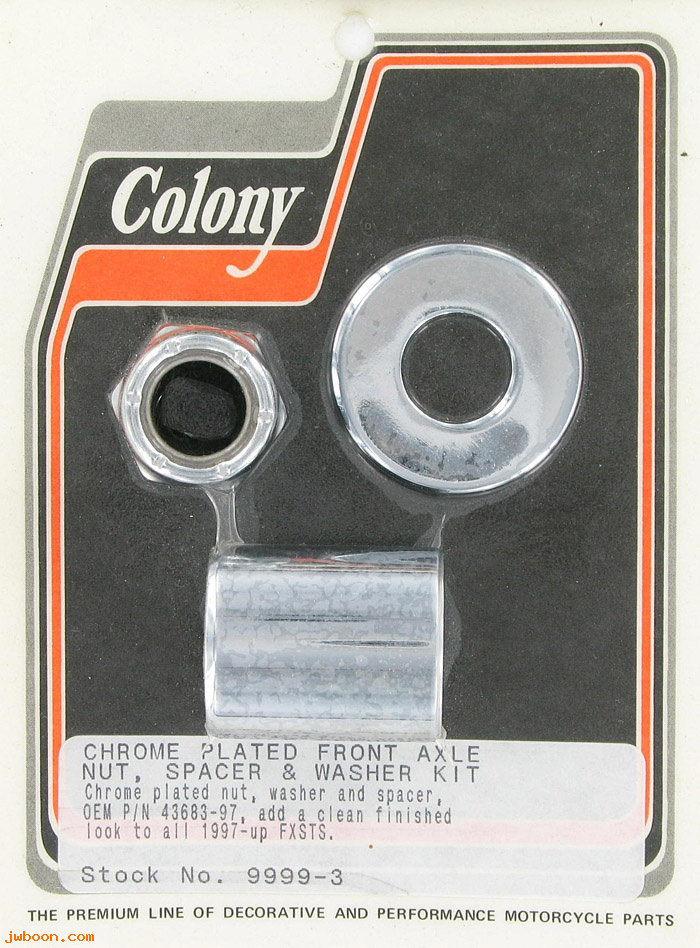 C 9999-3 (43683-97): Front axle spacer kit - Softail FXSTS '97-'99 Colony in stock
