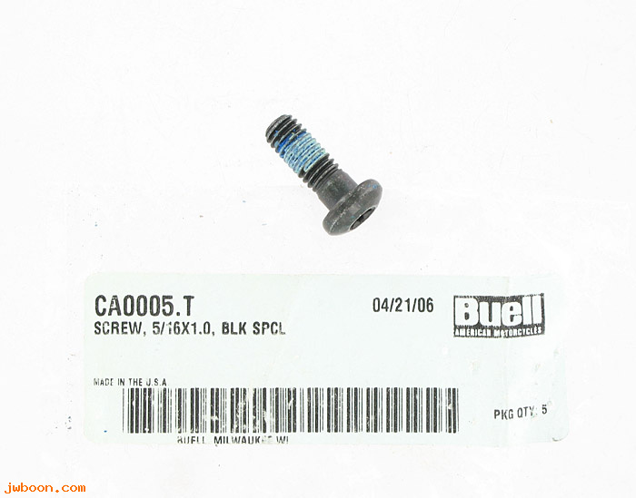   CA0005.T (CA0005.T): Screw, 5/16"-18 x 7/8" - NOS - Buell XB, Blast