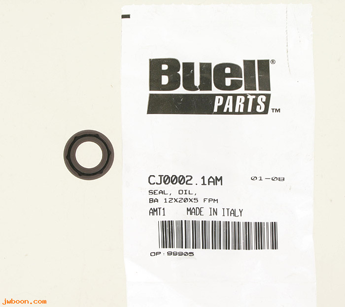   CJ0002.1AM (CJ0002.1AM): Oil seal, BA 12 x 20 x 5 FPM - NOS - Buell 1125