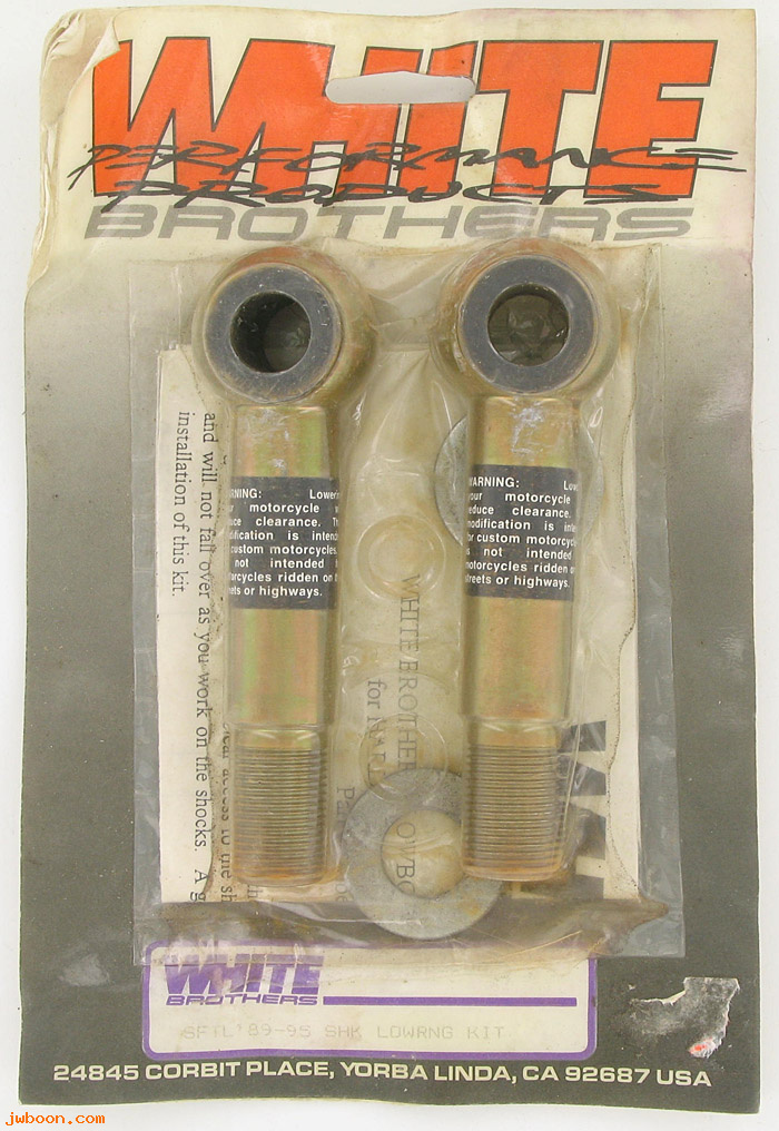 D 28-205 (28-205): White Brothers Softail shock lowering kit '89-'99, in stock