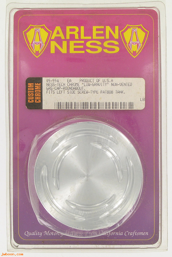 D CC05-554 (07-163): Arlen Ness "low-gravity" non-vented roundabout gas cap, in stock