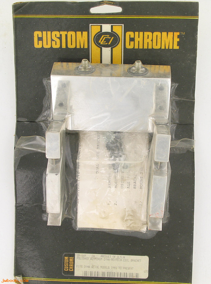 D CC09-469 (): Custom Chrome aluminum coil bracket for Dyna models, in stock