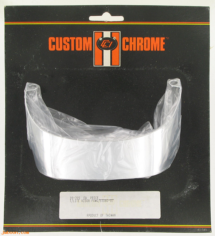 D CC09-705 (): Custom Chrome taillight visor, in stock