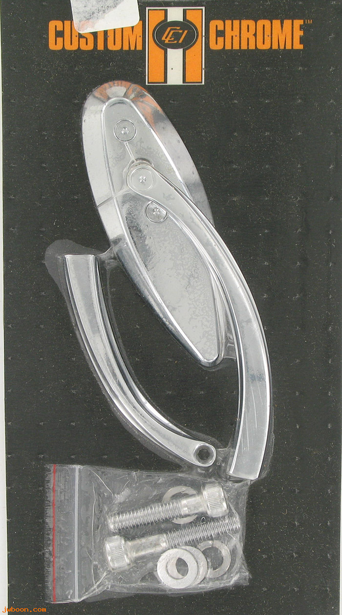 D CC111037 (): Custom Chrome eye shape mirror with short and long stem