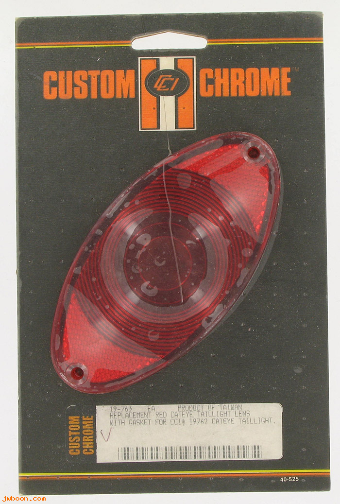 D CC19-763 (): Custom Chrome replacement cat-eye taillight lens
