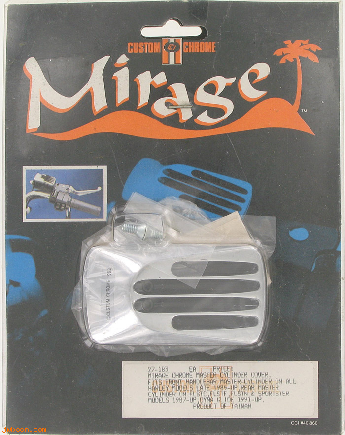 D CC27-183 (): Custom Chrome Mirage master cylinder cover