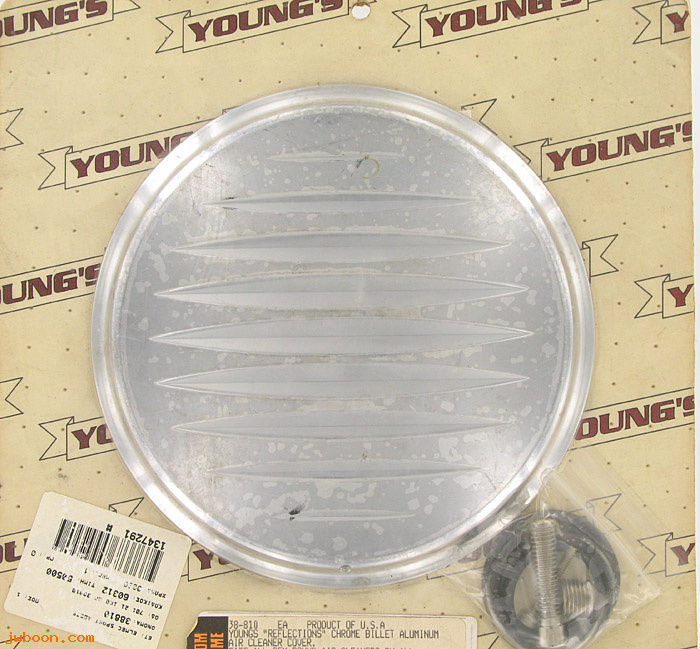 D CC38-810 (): Youngs "reflections" billet aluminum air cleaner cover