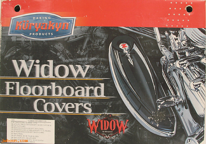 D K7551 (): Kuryakyn "widow" driver floorboard covers