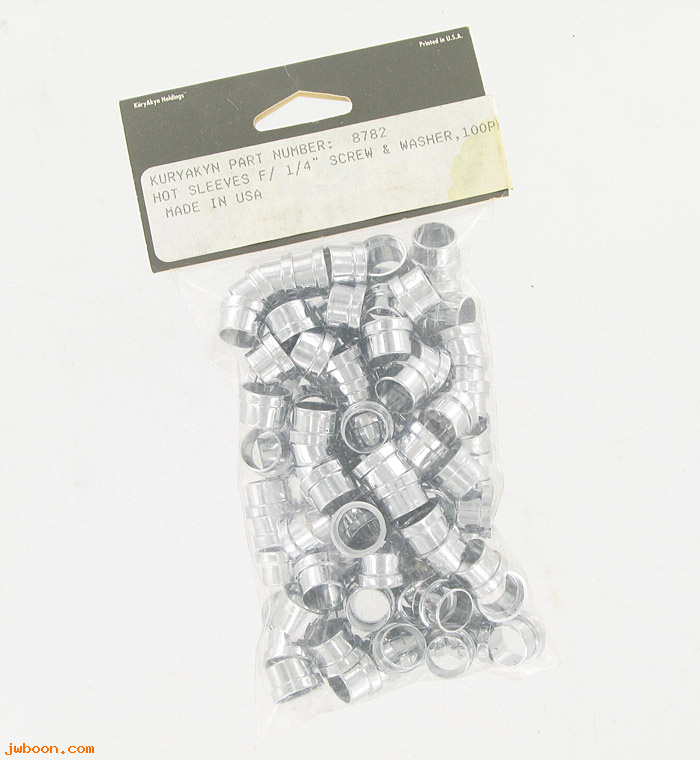 D K8782 (): Kuryakyn hot sleeves - for 1/4" screw and washer 10-pack