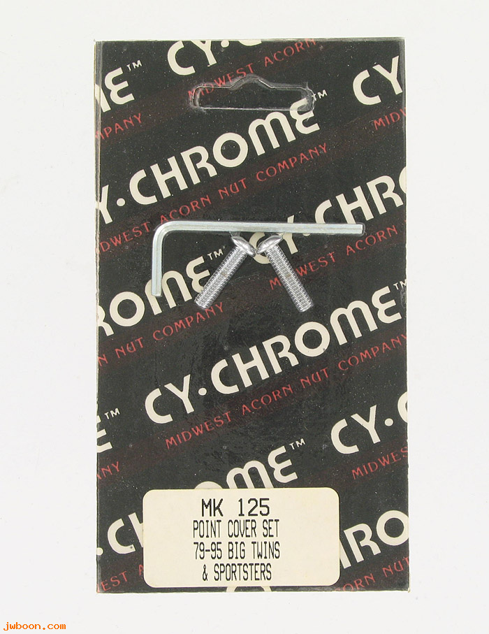 D RF150-2125 (MK125): CY-Chrome hex button head point cover screws '79-'95