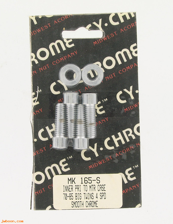 D RF150-21651 (MK165-S): CY-Chrome Smooth Allen head inner primary scews '70-'85 4-speed