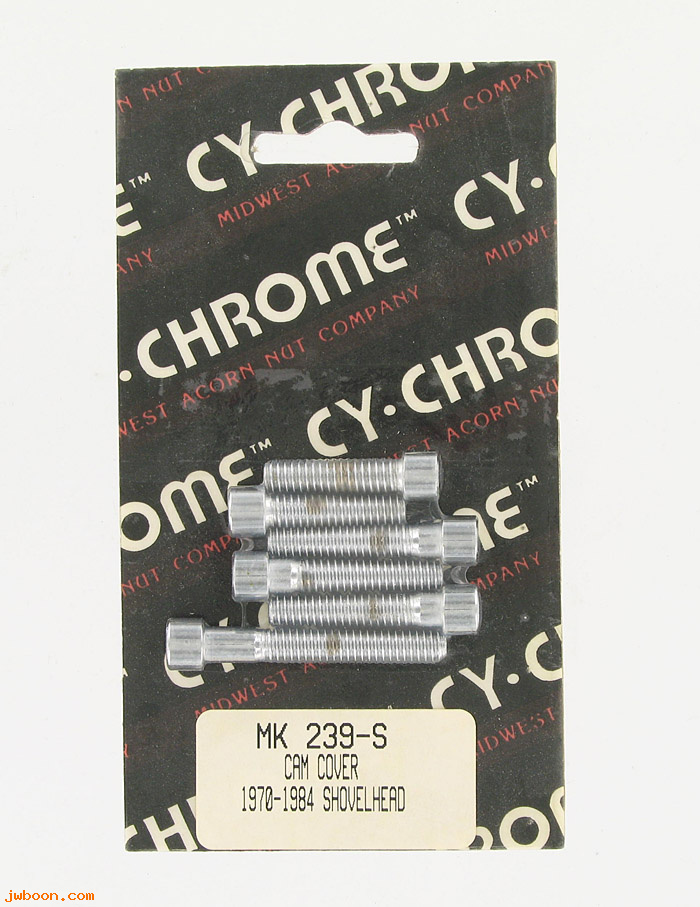 D RF150-22391 (MK239-S): CY-Chrome Smooth Allen head cam cover screw kit '70-'84 Shovel