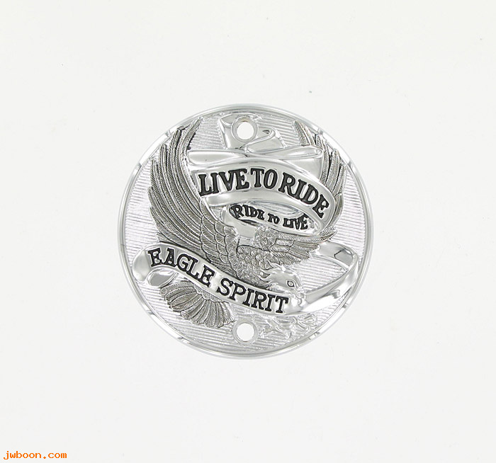D RF195-6466 (32585-89T): Timer cover  "Live to Ride - Eagle Spirit" - vertical holes