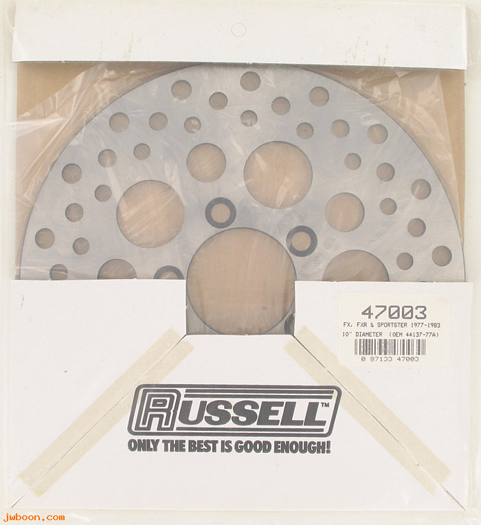 D RF350-4145 (44137-77A): Russell stainless steel 10" brake disc 47003