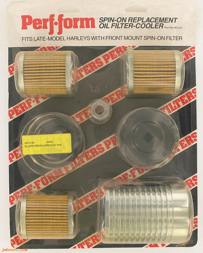 D RF365-5180 (HD-CX): Roffes Perf-form spin-on replacement oil filter-cooler