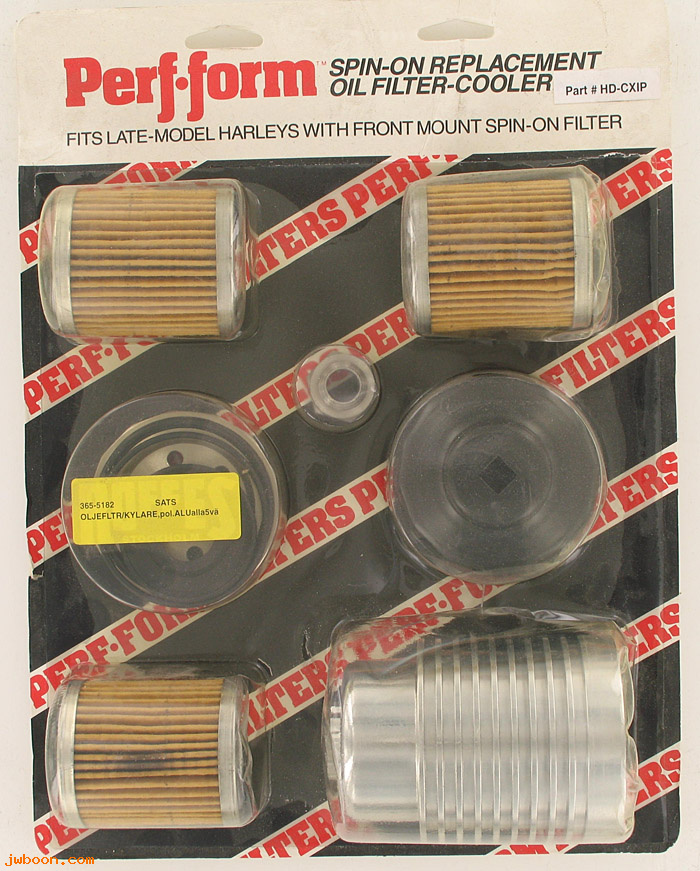 D RF365-5182 (HD-CXIP): Roffes Perf-form spin-on replacement oil filter-cooler