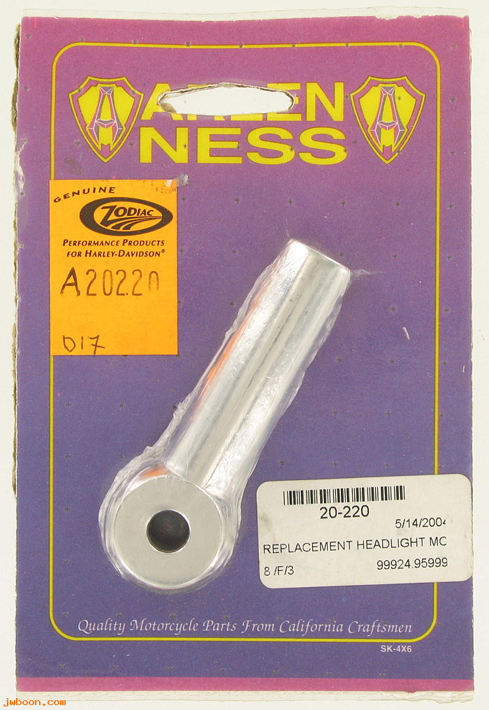 D Z20220 (20-220): Zodiac Arlen Ness replacement steel headlight mount
