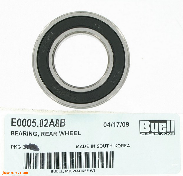   E0005.02A8B (E0005.02A8B): Bearing - rear wheel - NOS - Buell XB, 1125R