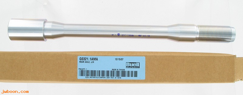   G0321.1AMA (G0321.1AMA): Rear axle - left hand thread - NOS - Buell 1125R