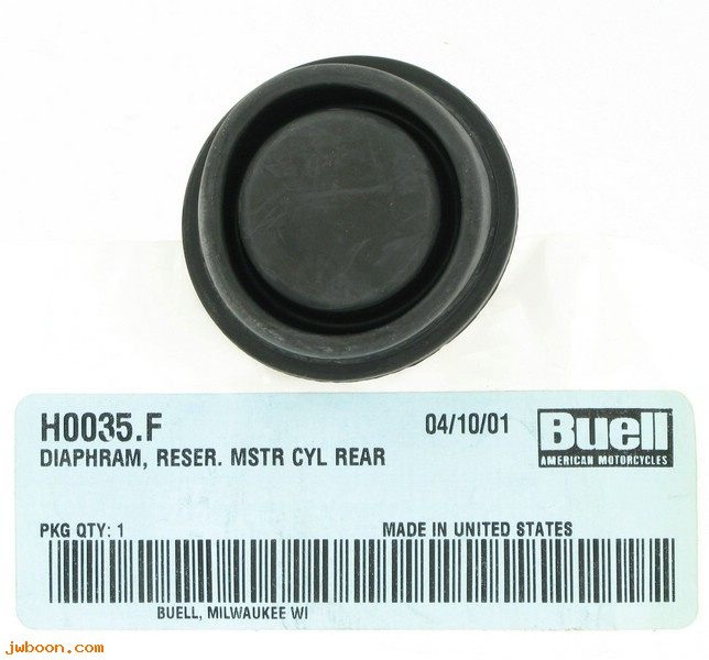   H0035.F (H0035.F): Diaphram - rear master cylinder reservoir -NOS- Buell Blast 07-10