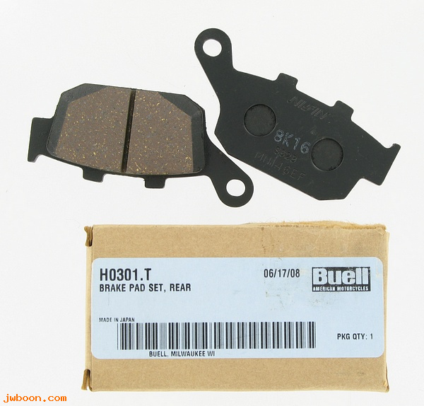   H0301.T (H0301.T): Brake pad set - rear - NOS - Buell XB, Blast