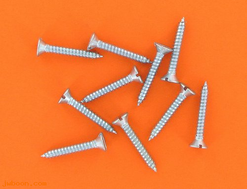 H 03100025 (): 10 x 1 1/4"  flat head slotted sheet metal screw